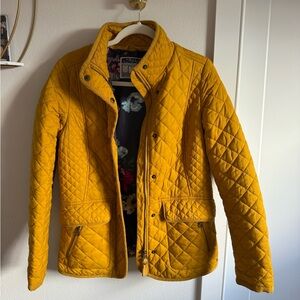 Joules Mustard Quilted Lightweight Jacket